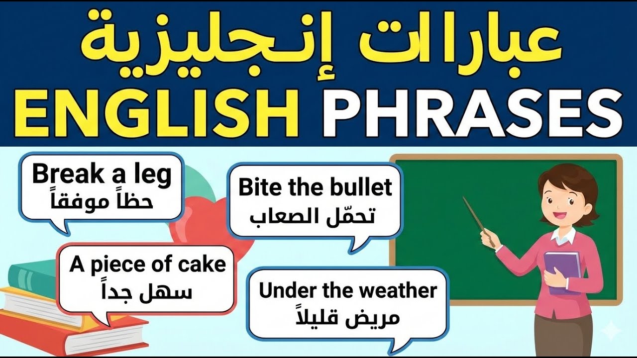 تعلم اللغة الإنجليزية | أهم الجمل والعبارات بالإنجليزية |Learn English Through Sentences and Phrases