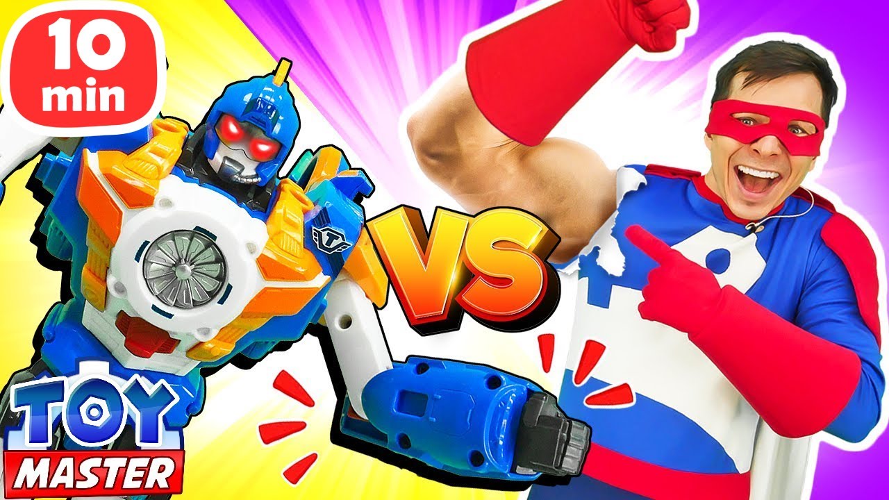 Зомбированный тобот и нашествие злодеев! Приключения супергероев для детей