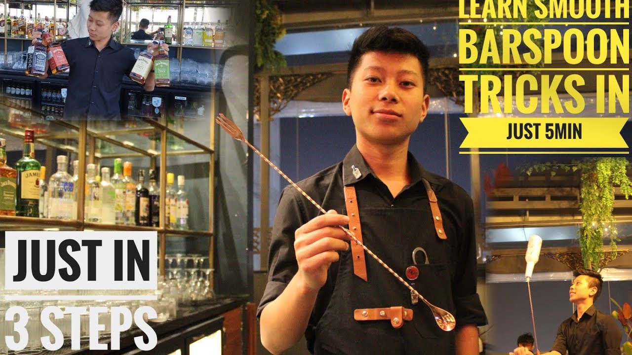 Learn smooth tricks with bar spoons.