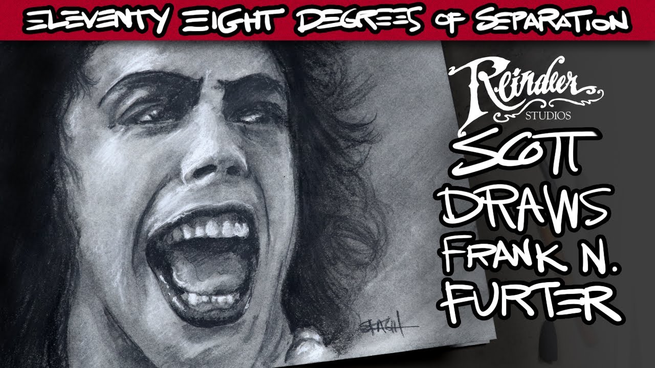 Tim Curry // Rocky Horror Picture Show // Dr. Frank N. Furter Charcoal Portrait