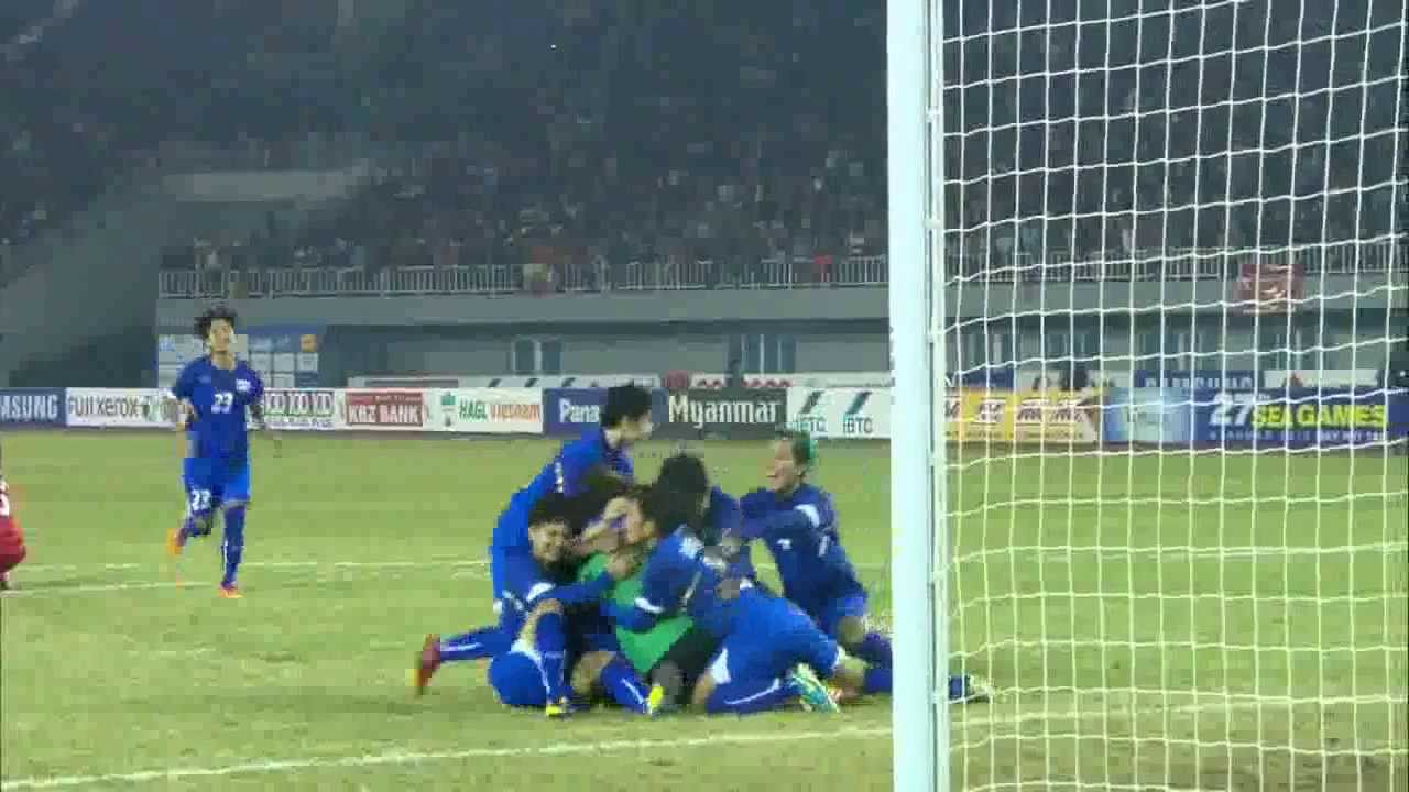 Myanmar Vs Thai Female Semi-final Epic Penalty Kicks 27th Sea Games 2013