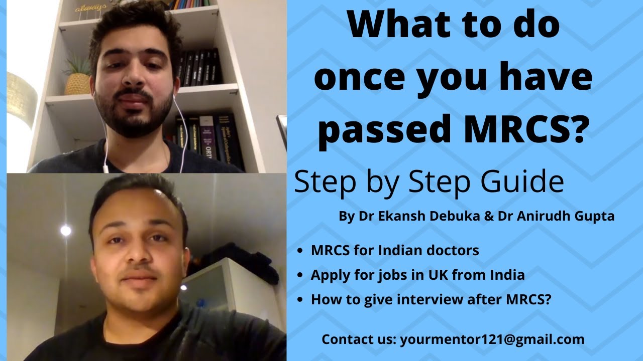 What to do once you have passed MRCS | Step by Step Guide | MRCS for Indian Doctors