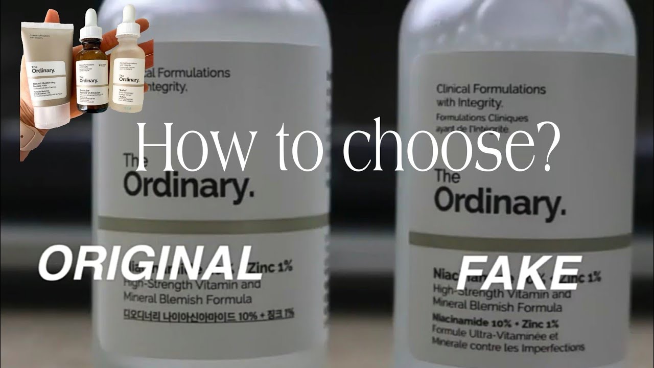 The Ordinary fake vs original Alert | fake vs original side by side comparison 
