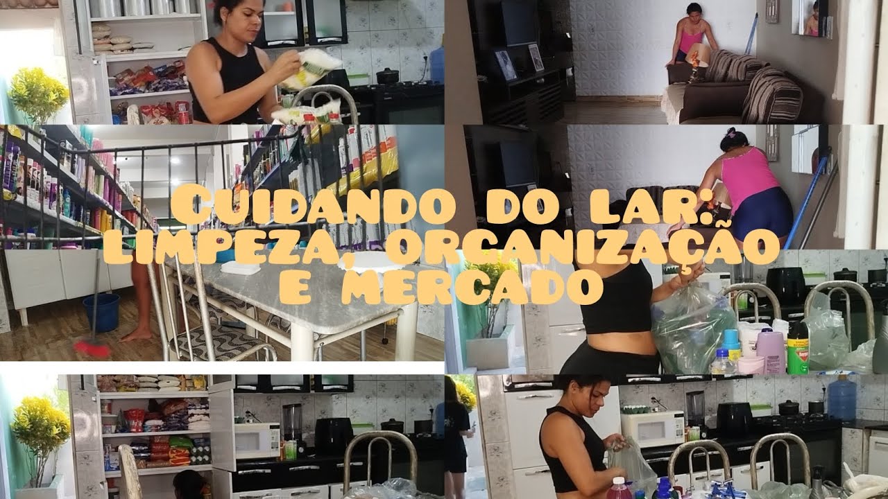 Vlog/ limpeza na casa/ fazendo compras do mês/ organizando as compras 🛒🛍️