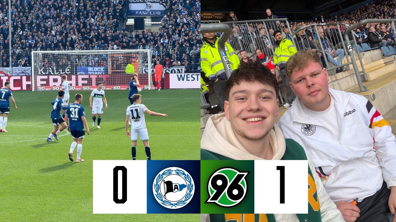 DRECKIGER Sieg für Hannover 96?… 🥴 | ARMINIA BIELEFELD VS HANNOVER 96 STADIONVLOG