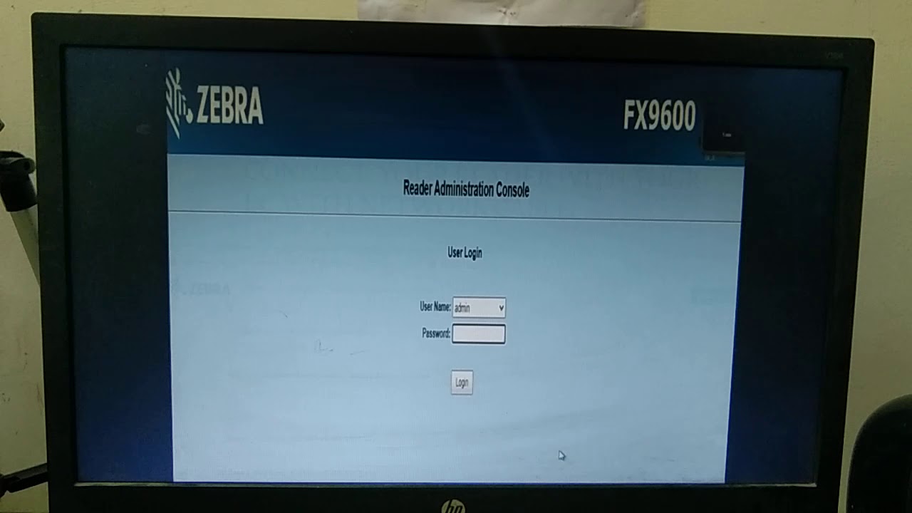 Configuration of Zebra RFID Reader.