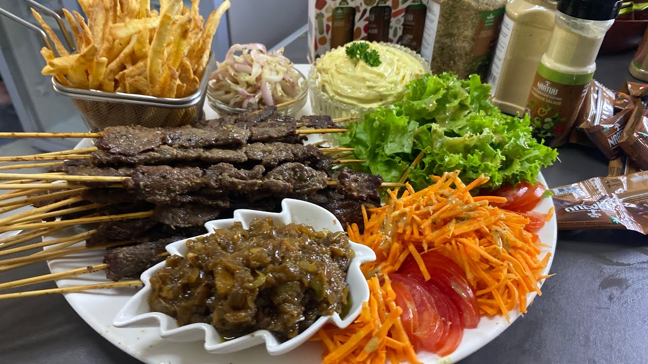 Brochette haossa crudités avec les épices naatuu