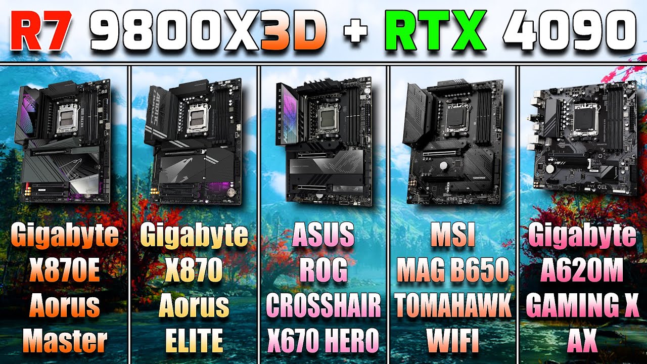 X870E vs X870 vs X670 vs B650 vs A620 | R7 9800X3D | Gaming Performance Really Depends on Chipset?