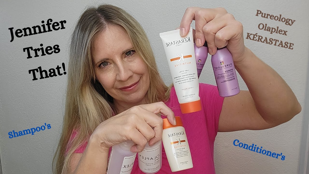 Jennifer Tries That! Pureology, Olaplex, and KÉRASTASE Shampoo's and Conditioners