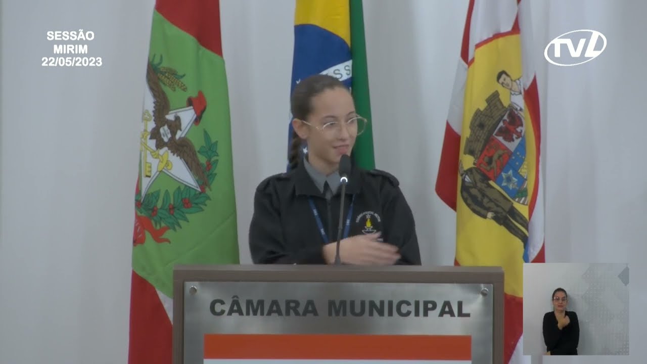 Pronunciamento Mirim Vitória Gabriele Bauer - 22/05/2023