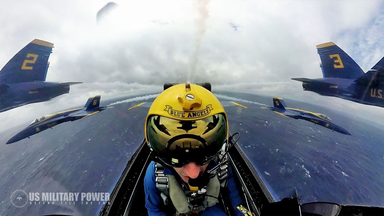 The Blue Angels Squadron Flew Over USS Harry S. Truman (CVN 75)