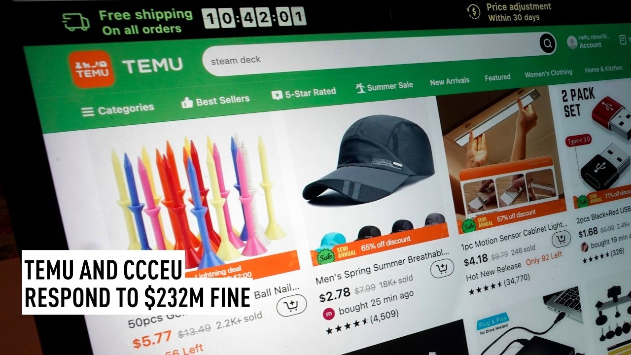 Temu and CCCEU respond to $232 million fine