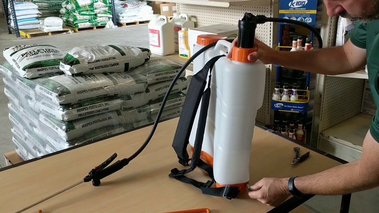 How to assemble a Jacto XP416 back pack sprayer