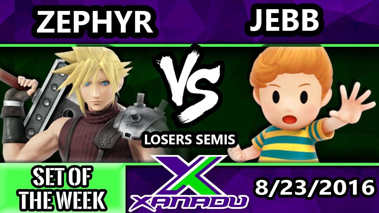 S@X 164 - AOH | Jebb (Lucas) Vs. Zephyr (Cloud) Losers Semis - Smash Wii U - Smash 4