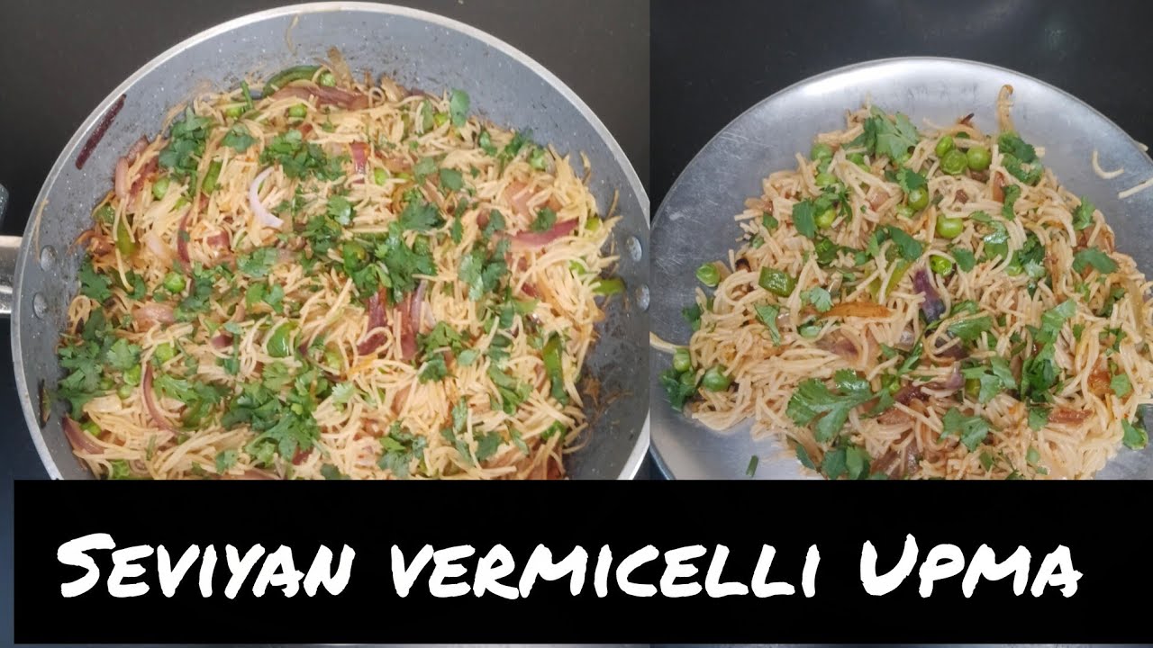 बहुत कम सामान से 10 मिनट में बनकर तैयार बच्चों ki favorite/seviyan pulao/vermicelli Upma recipe ♥️ 