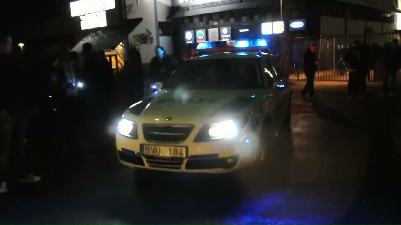 Saab 9-5 polisbil, klipp från 2011