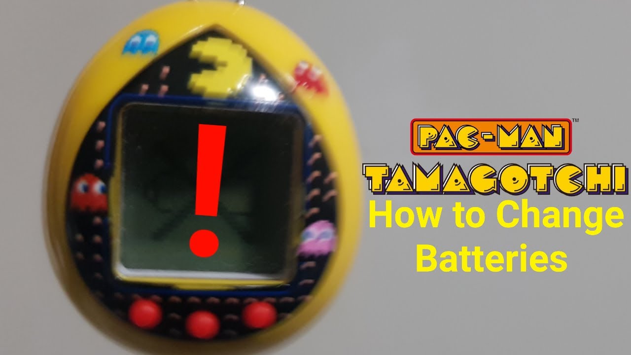 How to change your Pac-Man Tamagotchi's Batteries