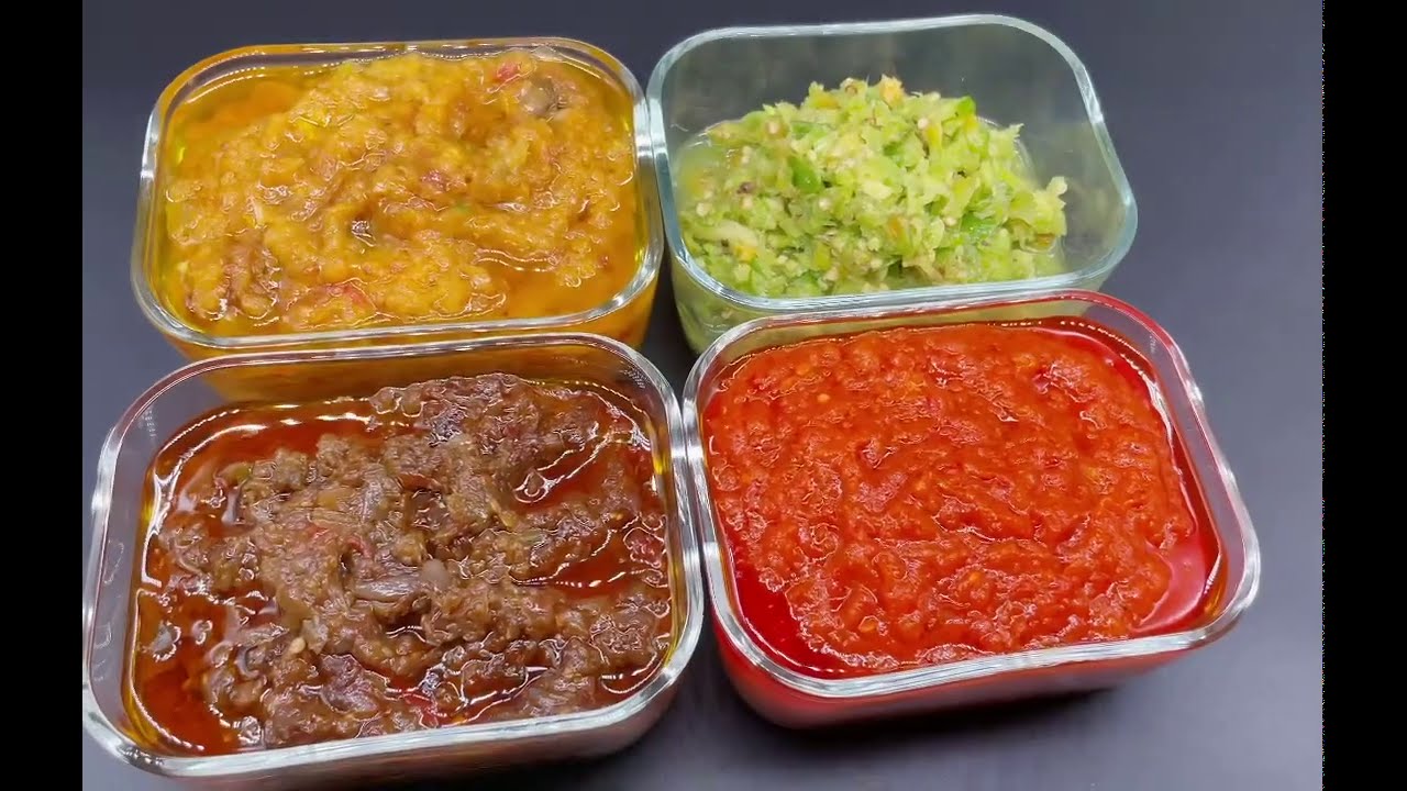 Recette de 4 piment d’accompagnement.