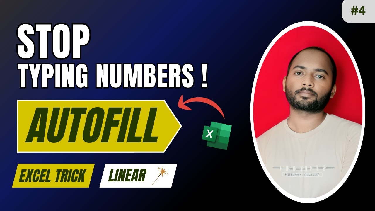 How to Insert Serial Numbers Automatically in Excel | Autofill Numbers in Excel