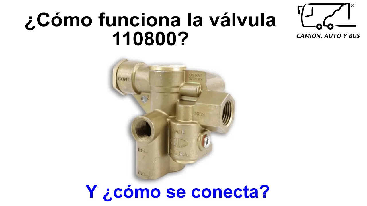 &iquest;C&oacute;mo conecto la v&aacute;lvula 110800? | Frenos de aire de remolque