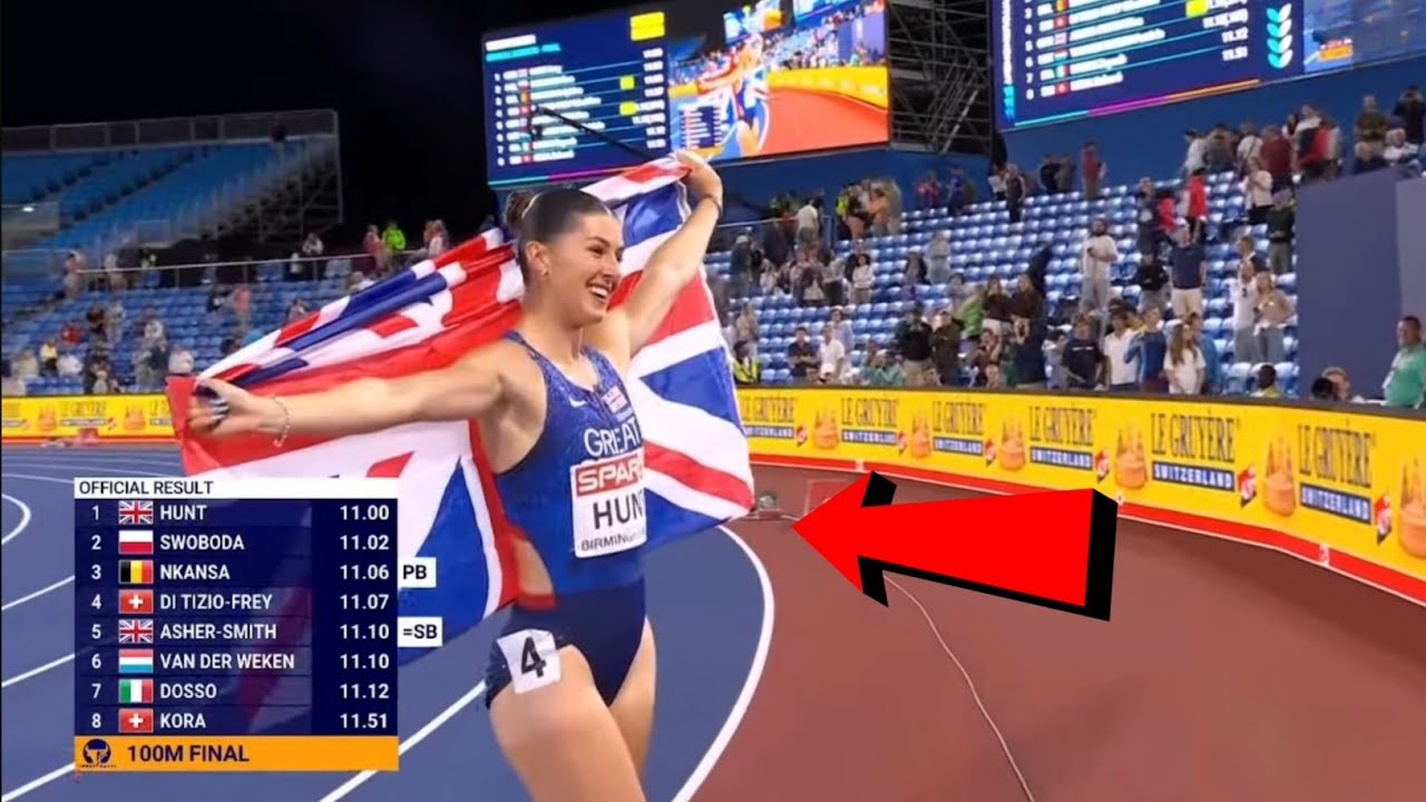 Watch: Amy Hunt Wins Women's 100m Race Final | European Athletics Championship Highlights 2026
