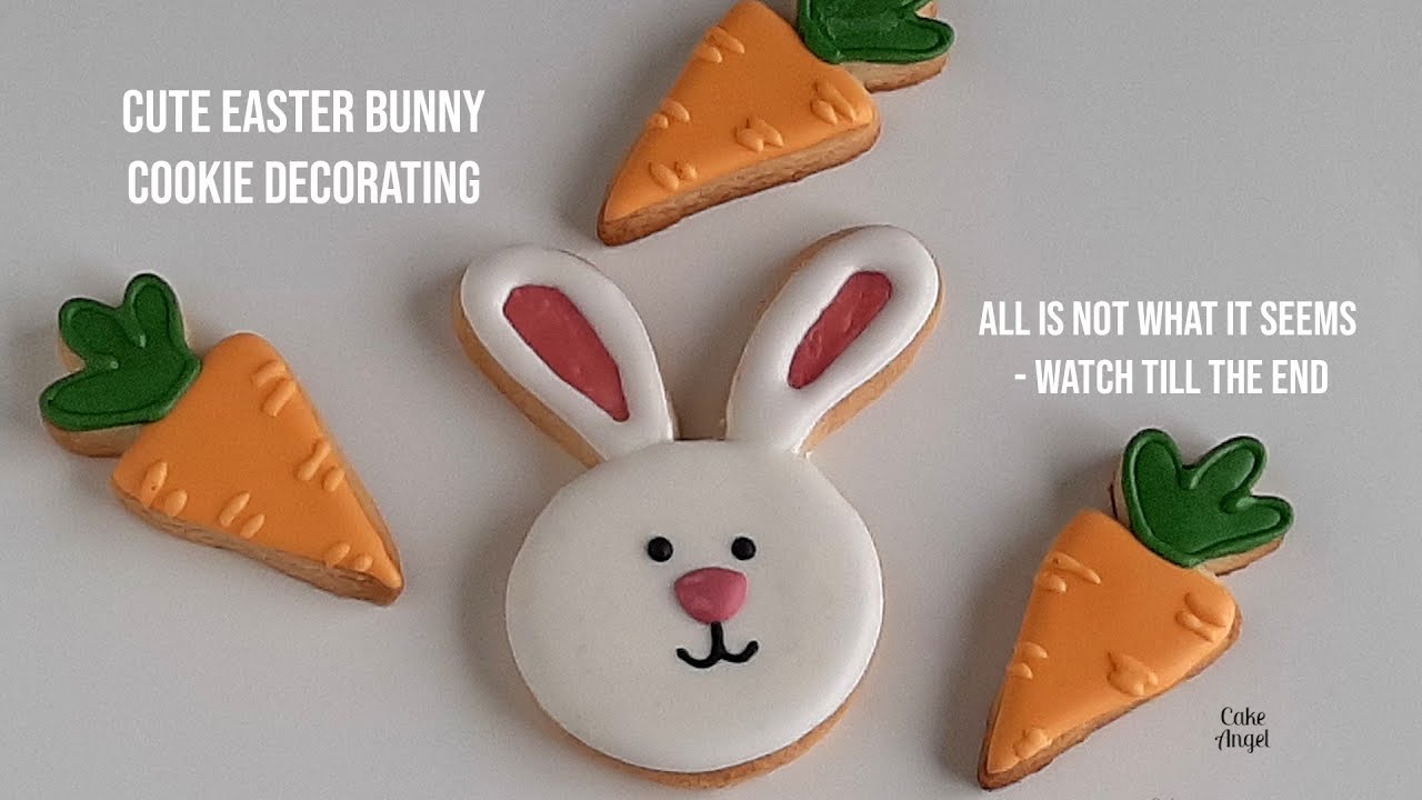 Easter bunny cookie decorating | Royal Icing issues | Watch till the end | 