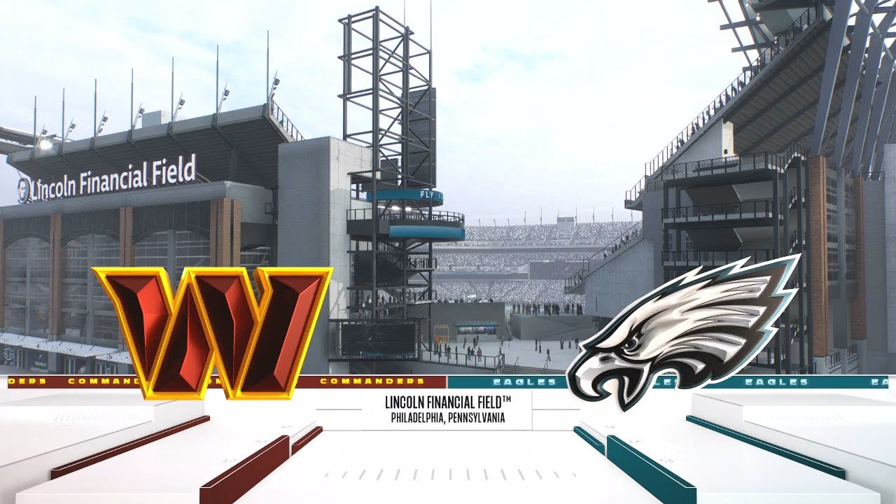 Madden NFL 26 - Washington Commanders Vs Philadelphia Eagles PS5 Simulation NFC Championship 2024