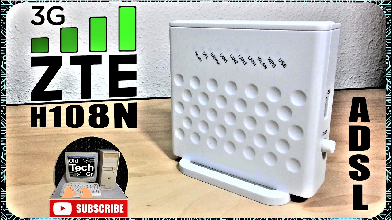 ZTE H108N ADSL Wireless 2.4 GHz Modem Router 3G 300Mbps