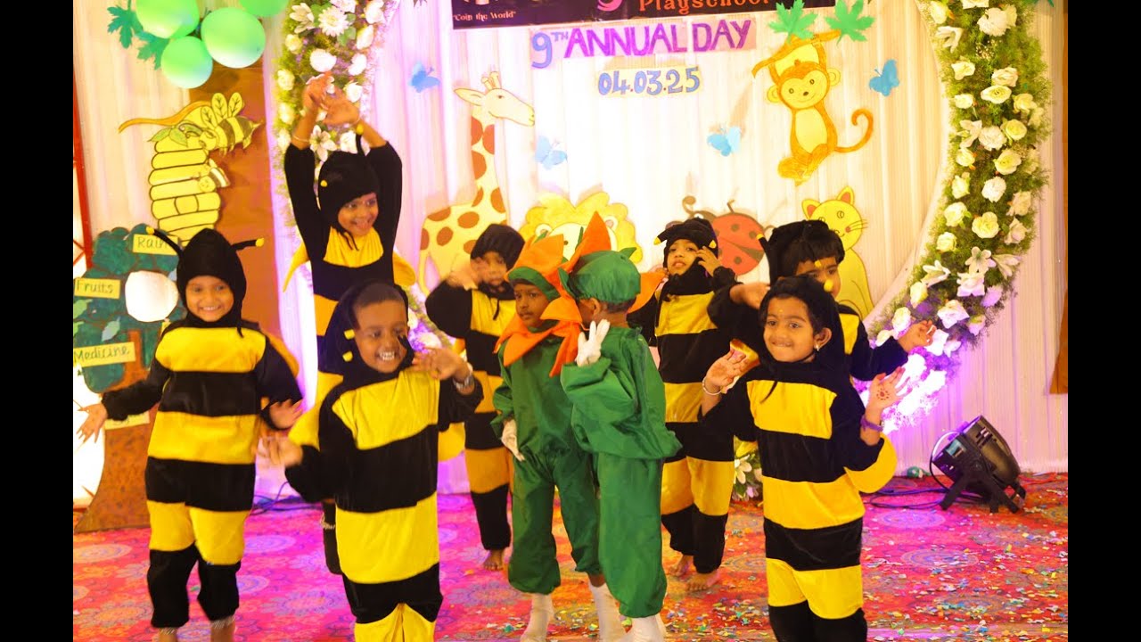 Bumble Bee Dance | Cute Kids Performance | Preschool Annual Day | Skywalk e Playschool