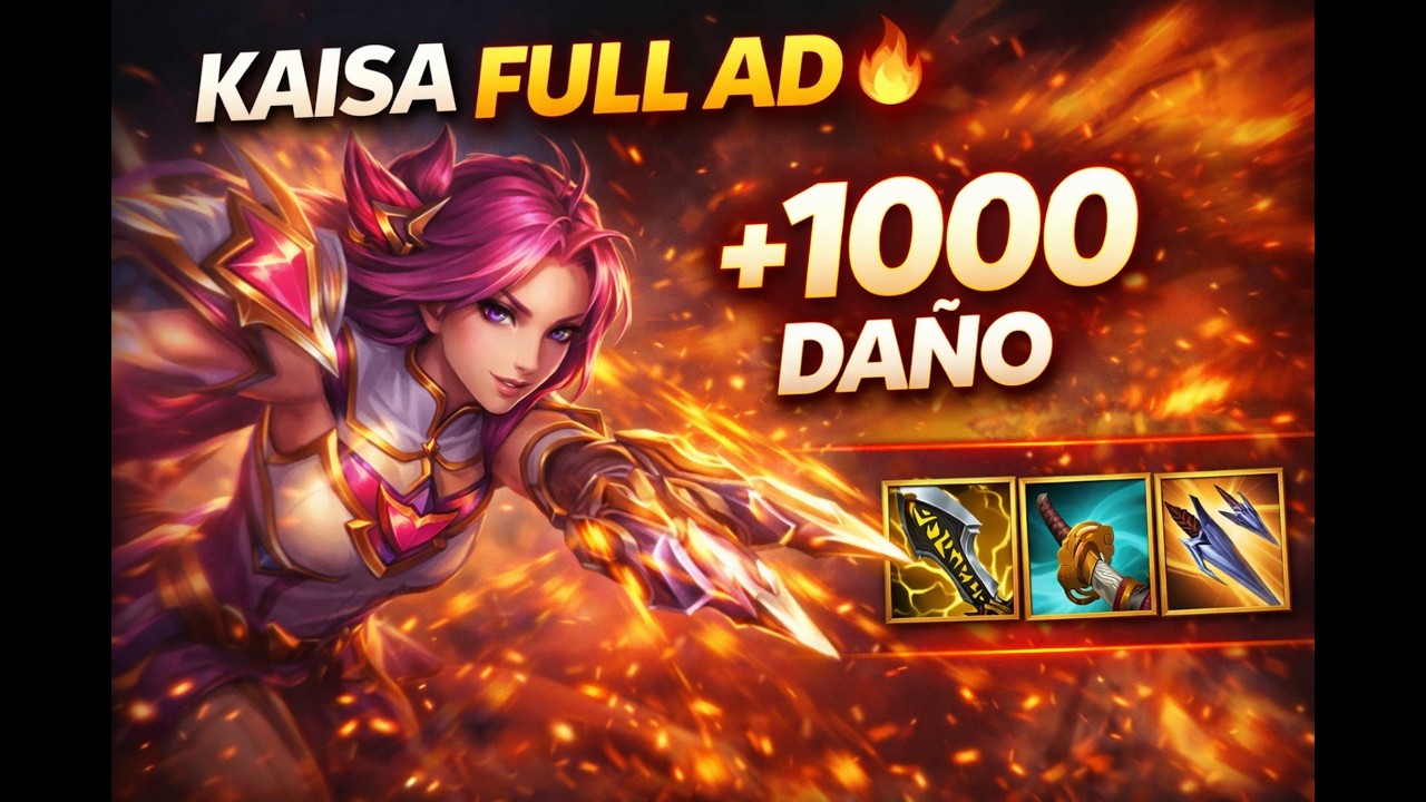 Kai’Sa FULL AD hace 1000+ de daño… ¿Está rota? || Ranked Bronce #8