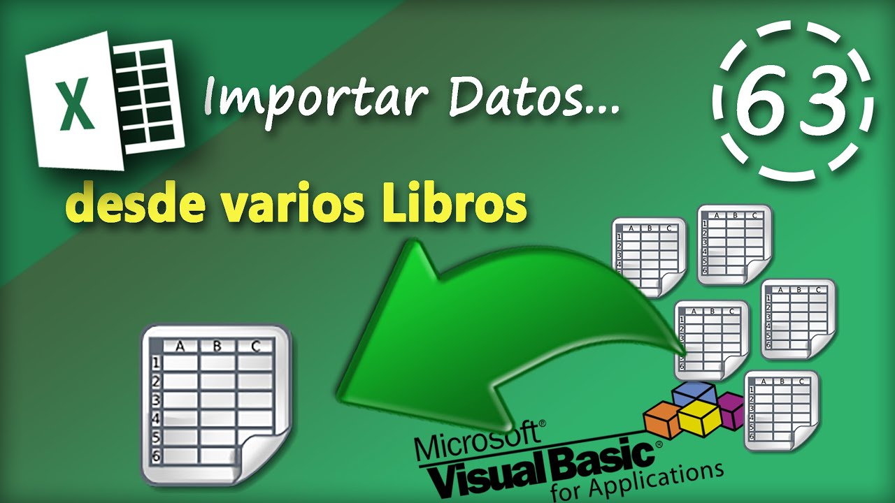 Importar Datos desde varios Libros de Excel | VBA Excel 2013 #63