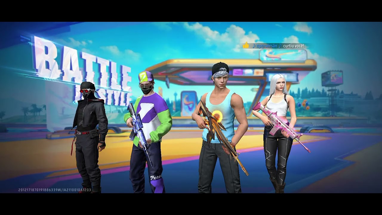 Joguei free fire e joguei BR e ss