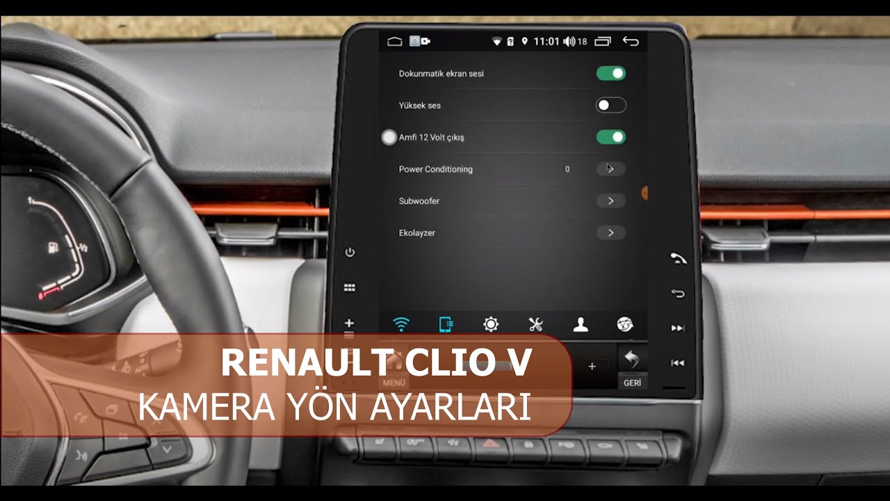 Necvox DVN-A 1163P RENAULT CLIO 5 Multimedya Kamera Y&ouml;n Ayarları