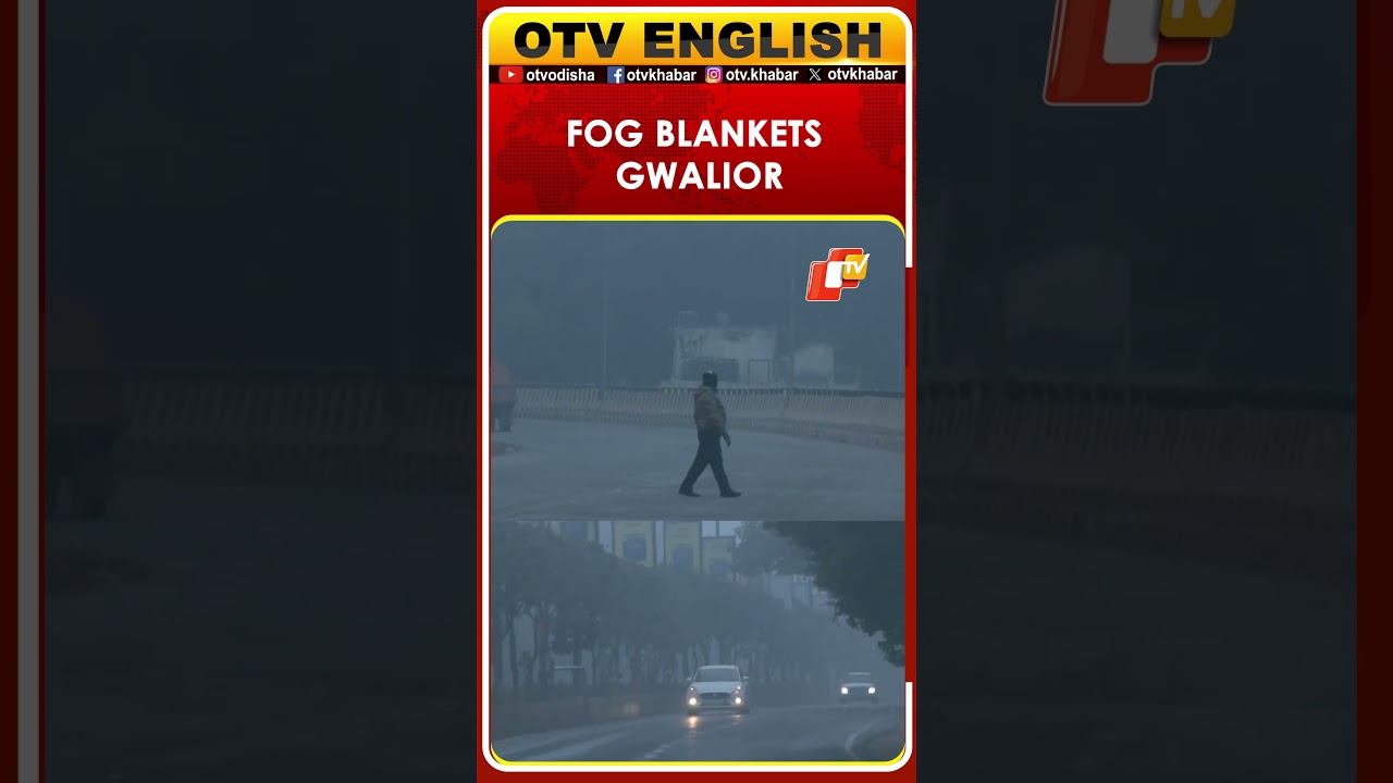 Fog Blankets Gwalior City, Madhya Pradesh Amid Cold Wave