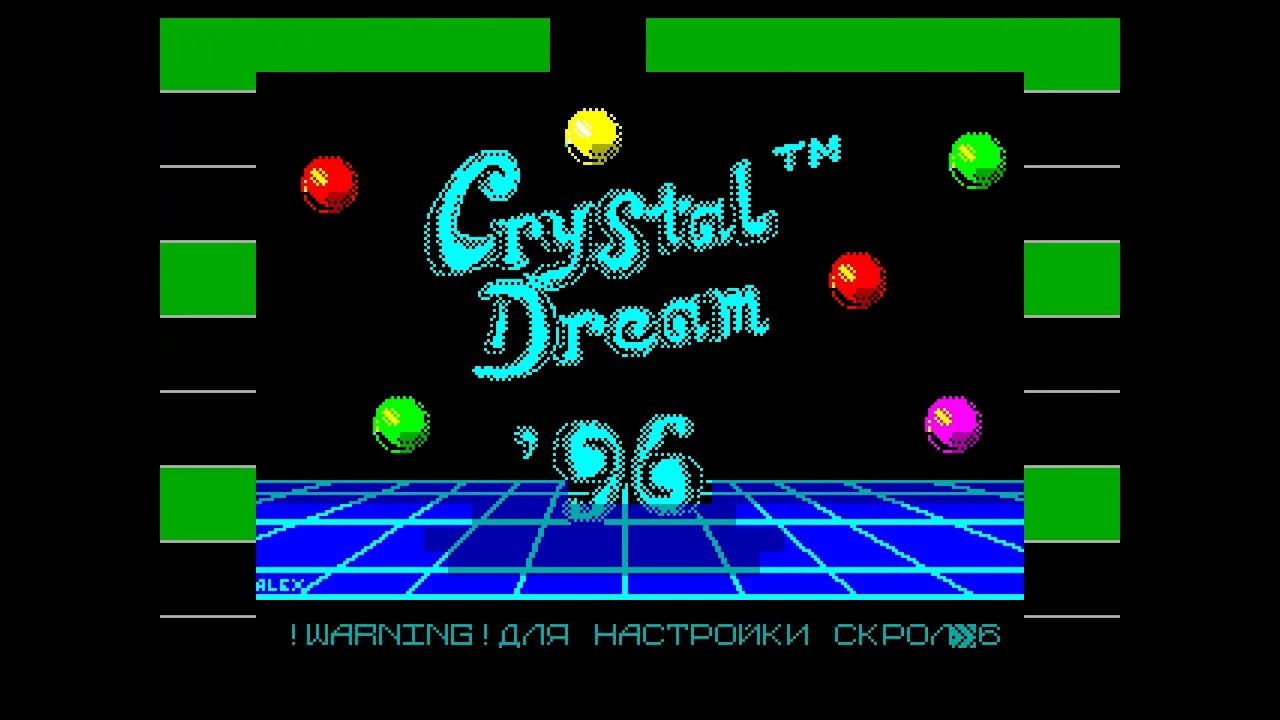 Collaps — Crystal Dream (demo for ZX Spectrum 48 + AY), 1996