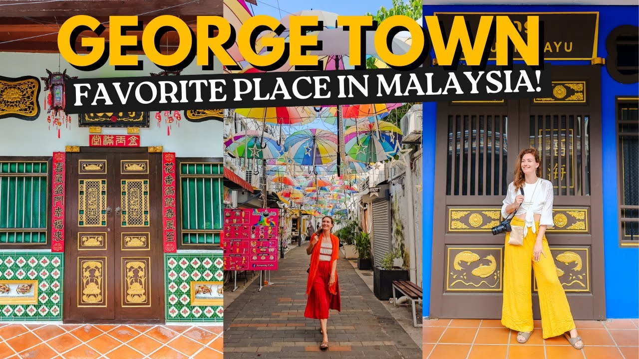 George Town Walking Tour 🇲🇾 Old town, Street Art & Clan Jetties | Malaysia VLOG