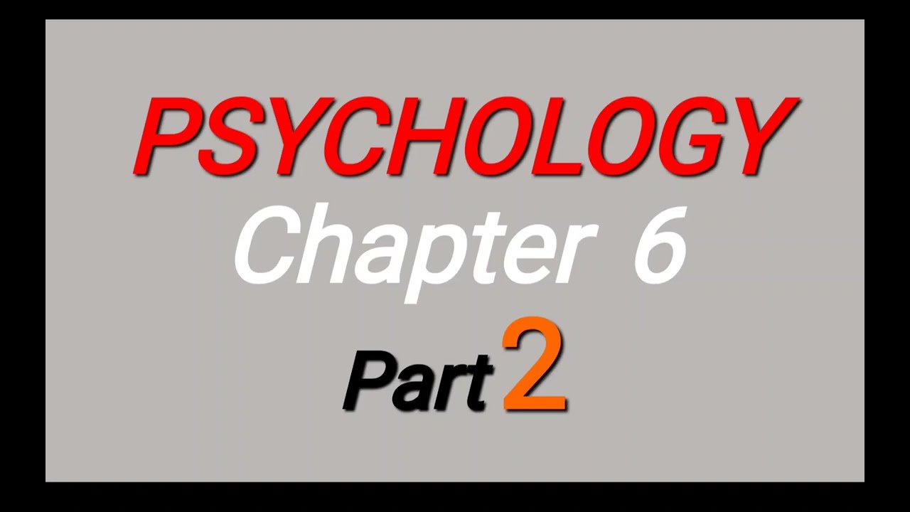 Freshman Psychology Chapter 6 part 1 trait theory of Personality Afaan Oromoo