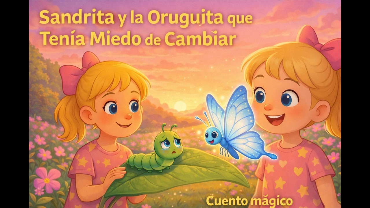 La Oruguita que Tenía Miedo de Cambiar 🦋✨ | Cuento Infantil de Sandrita