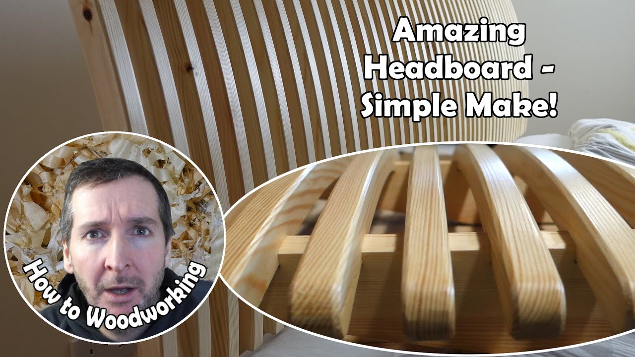 How to curve timber and make a headboard for less than $50!!! #woodworking #routertable  #router