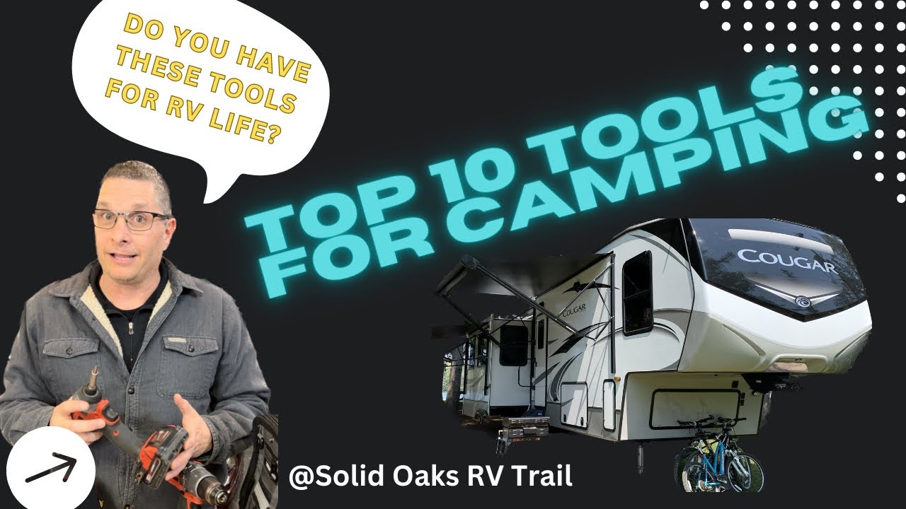 Top 10 Tools We Use for Camping! Are you prepared? #rvtipsandtricks #rvtools #campingtools #rvlife
