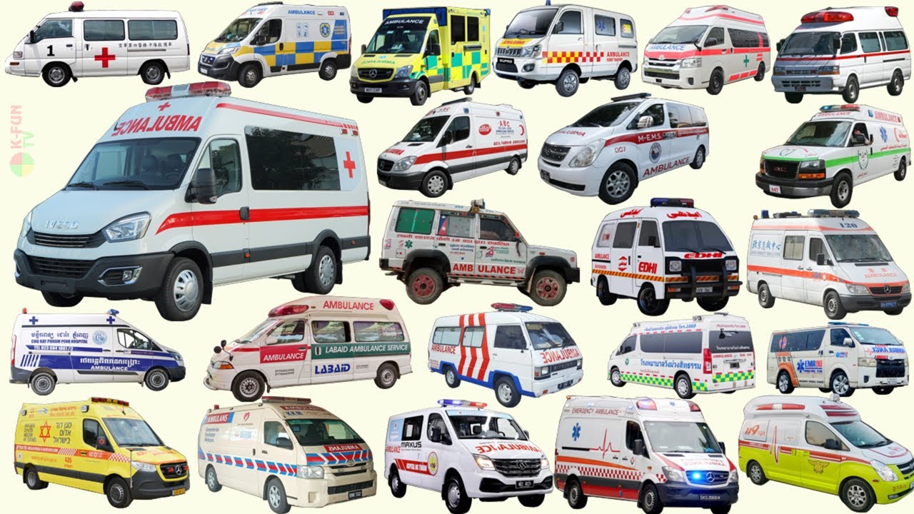 Автомобили скорой помощи в Азии | Автомобили скорой помощи всех стран Азии | Изучение средств экс...