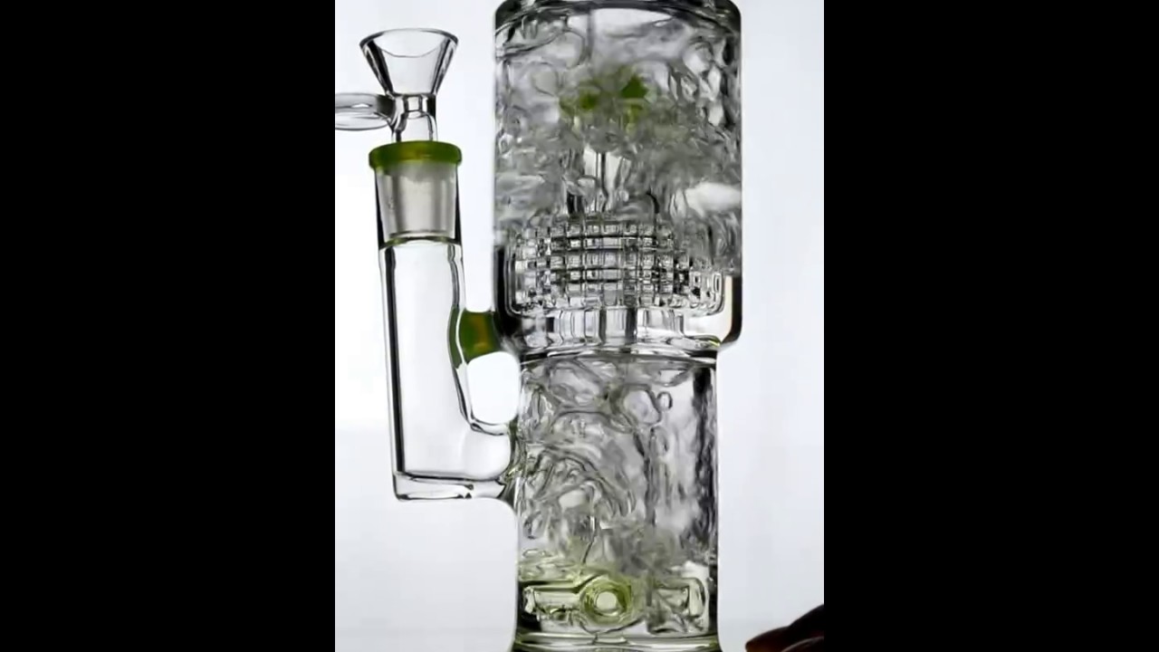 GreenLine Glass - Quad Inline to Matrix Perc Water Pipe