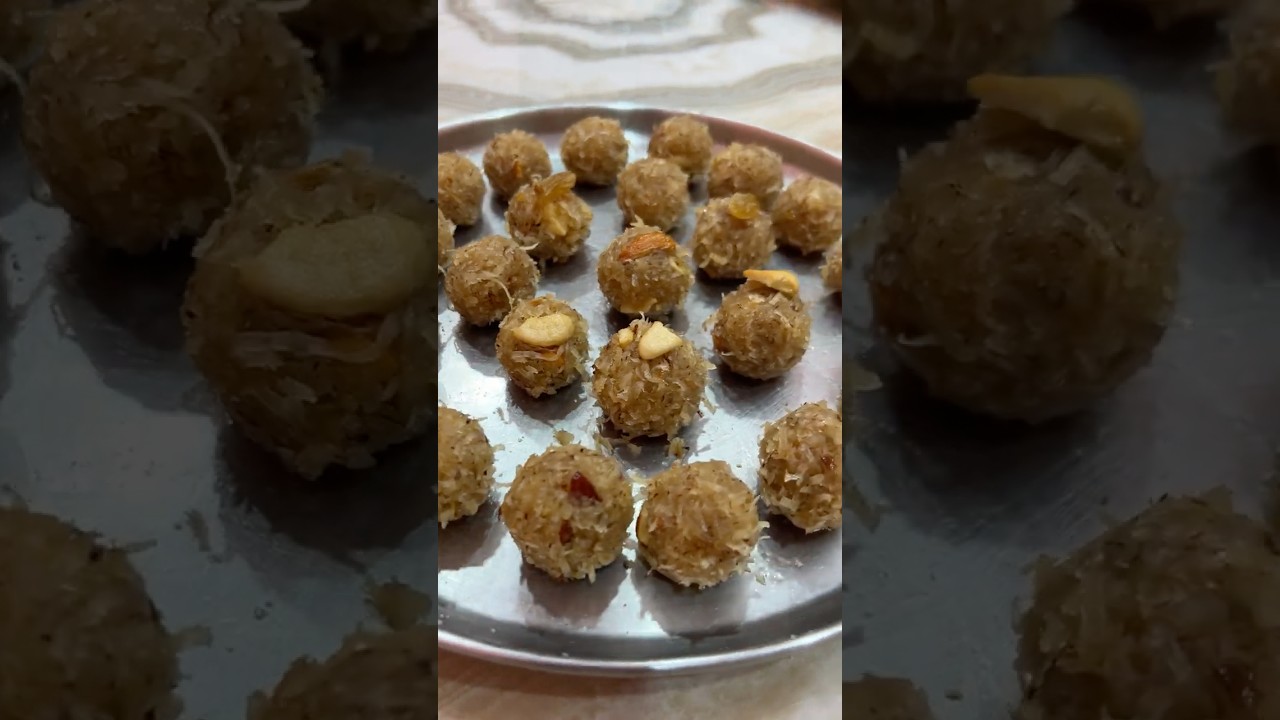 కొబ్బరి లడ్డు 😋🤤🤤|| Coconut laddu🤗||#kobbariladdu #coconut #laddu #eating  #food #telugu #shorts