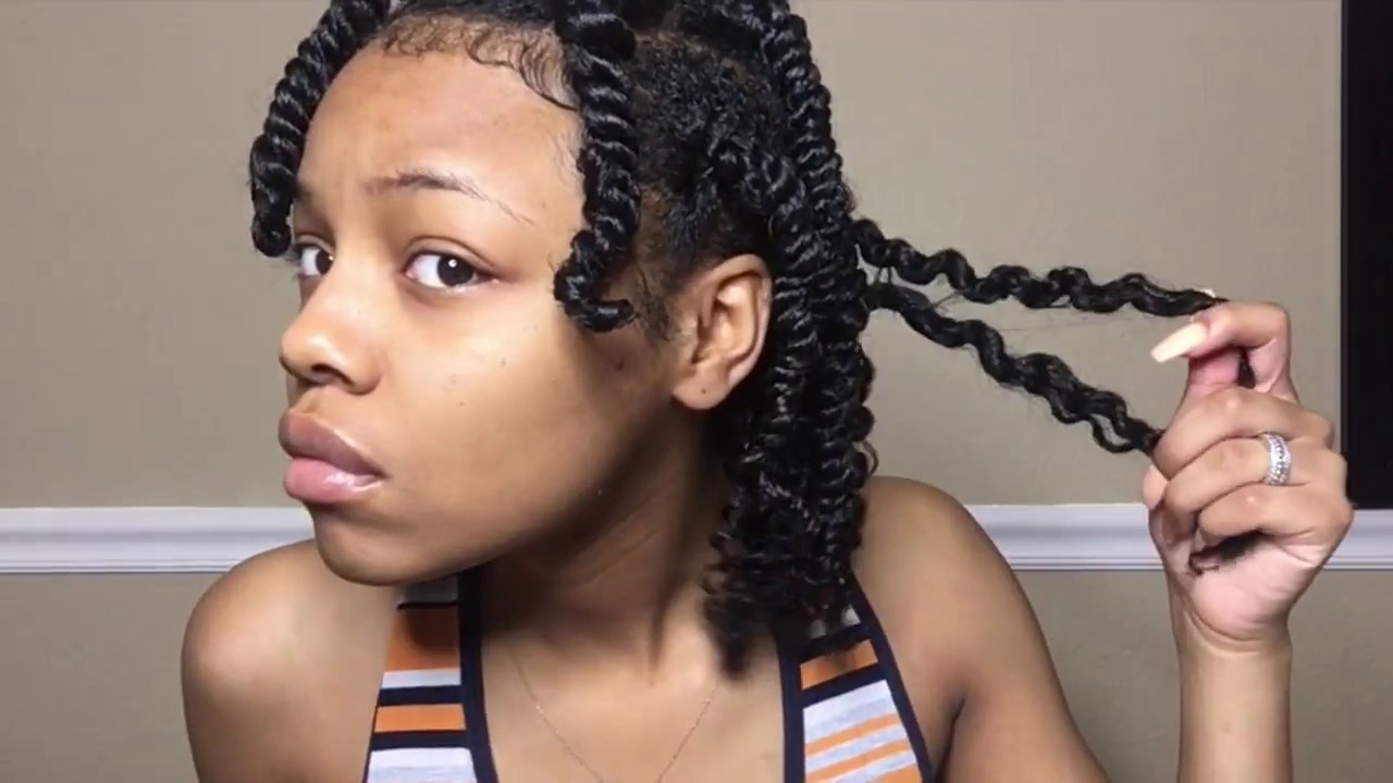 3 Strand Twist Out on Natural Hair