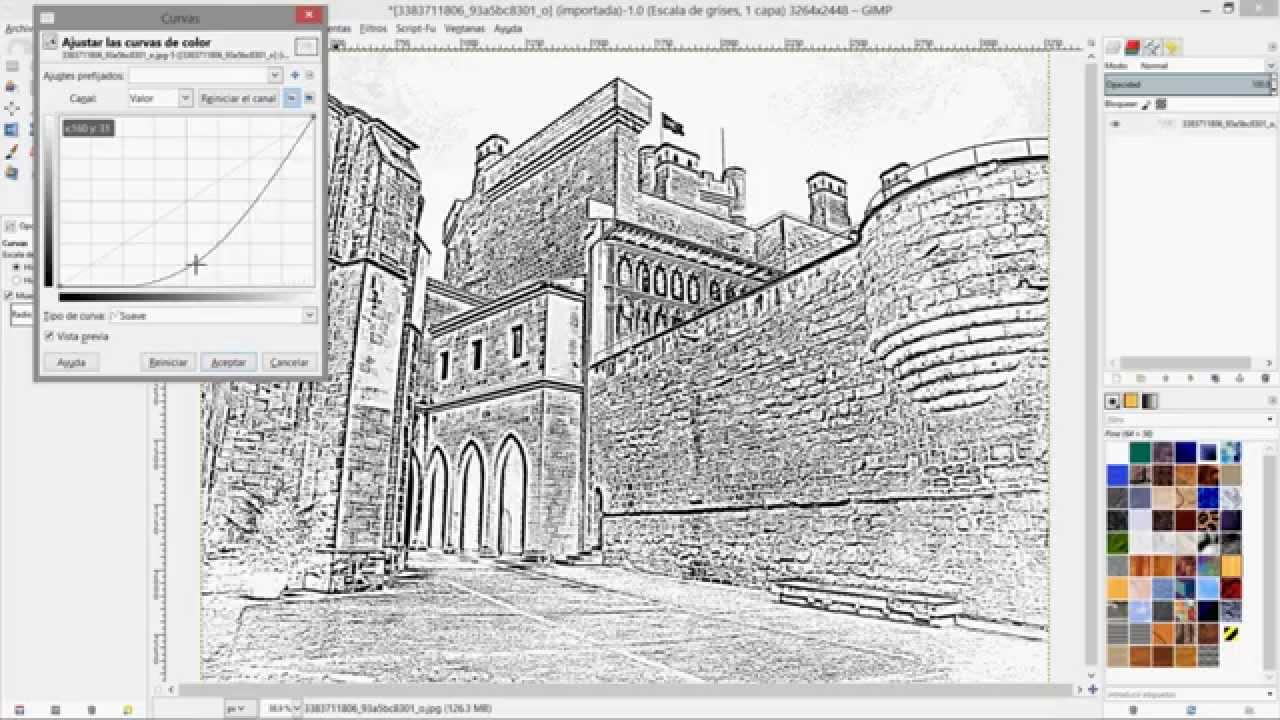 Como pasar una foto a lapiz con gimp