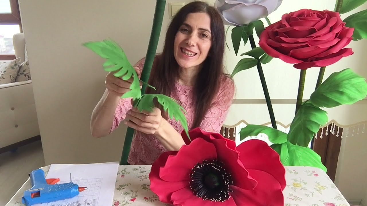 Büyük gelincik yapımı eva 2mm