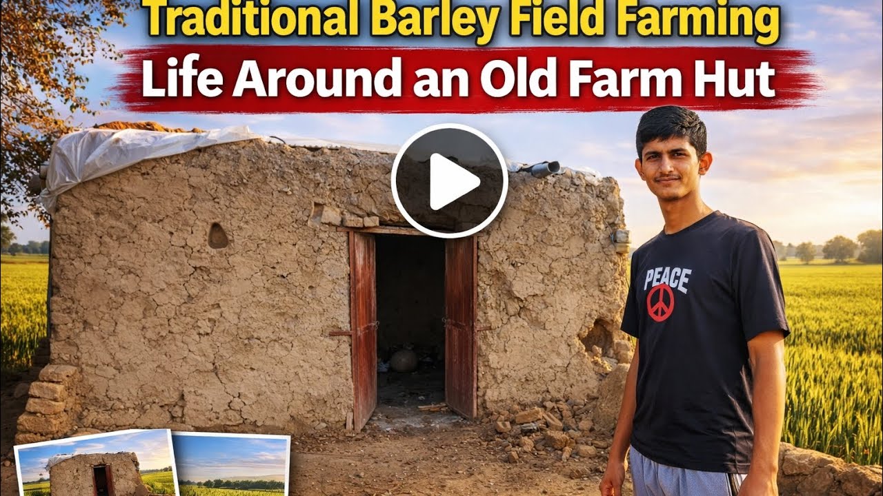 “From an Old Mud Hut to Green Barley Fields | Real Village Farm Life”