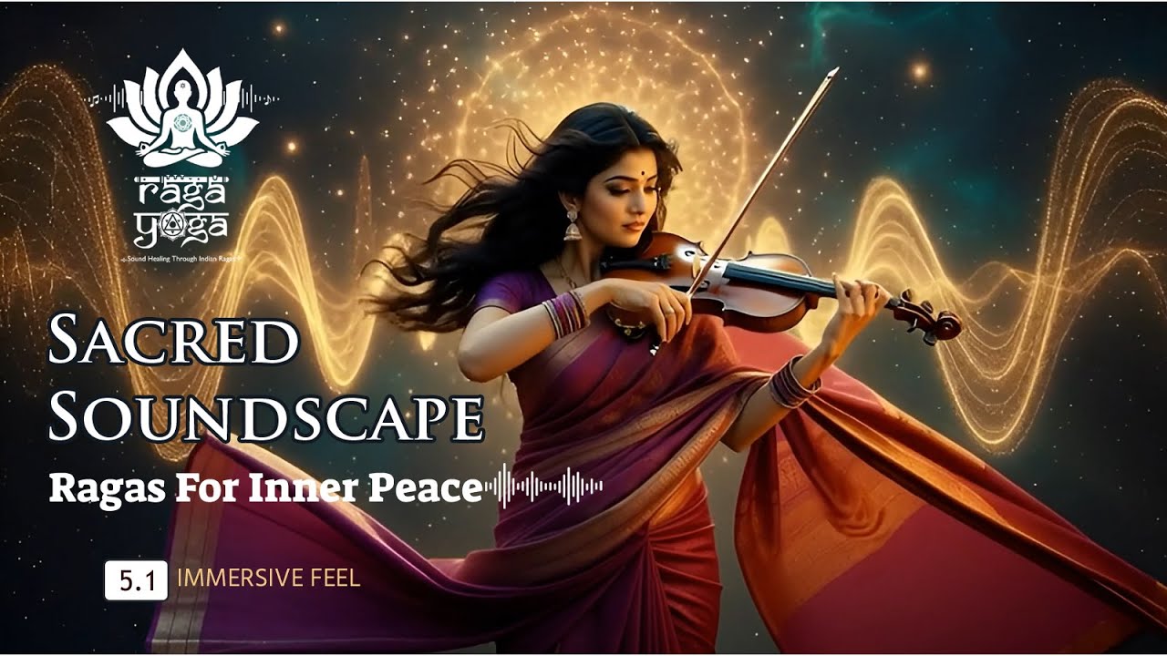 Soul Soothing Soft Piano, Divine Flute & Tabla | 1 Hour of Pure Relaxation Soundscape | Raga Yoga