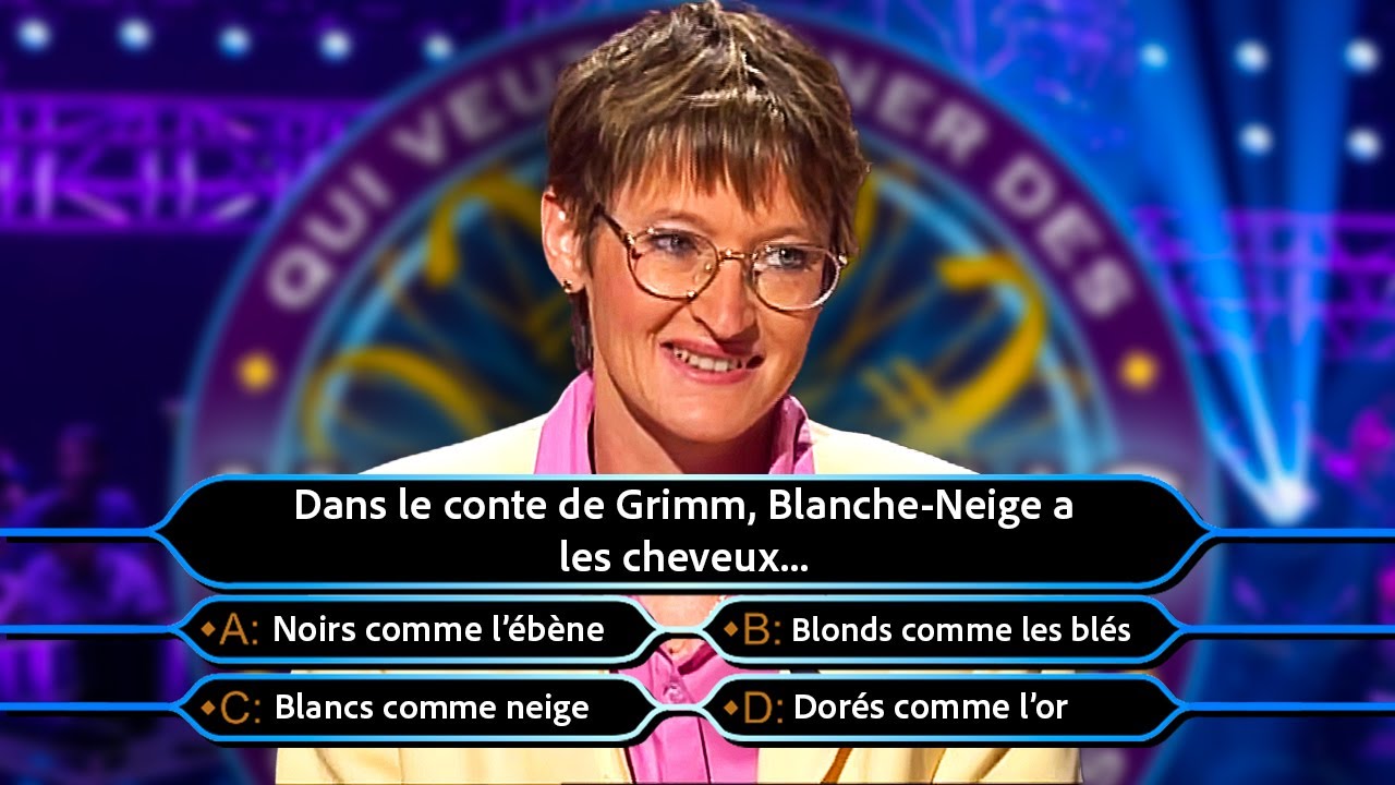 Qui Veut Gagner des Millions ? - Christiane (p2), Jean-Pierre, Sophie (p1) | 23-06-2001