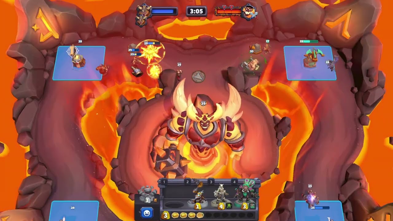 Heroic Molten Core Ragnaros with Anubarak and Thaurissan Warcraft Rumble
